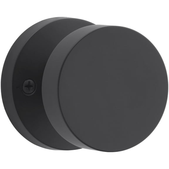 Baldwin Reserve HDCONCRR190 Half Dummy Contemporary Knob and Round Rose Satin Black Finish