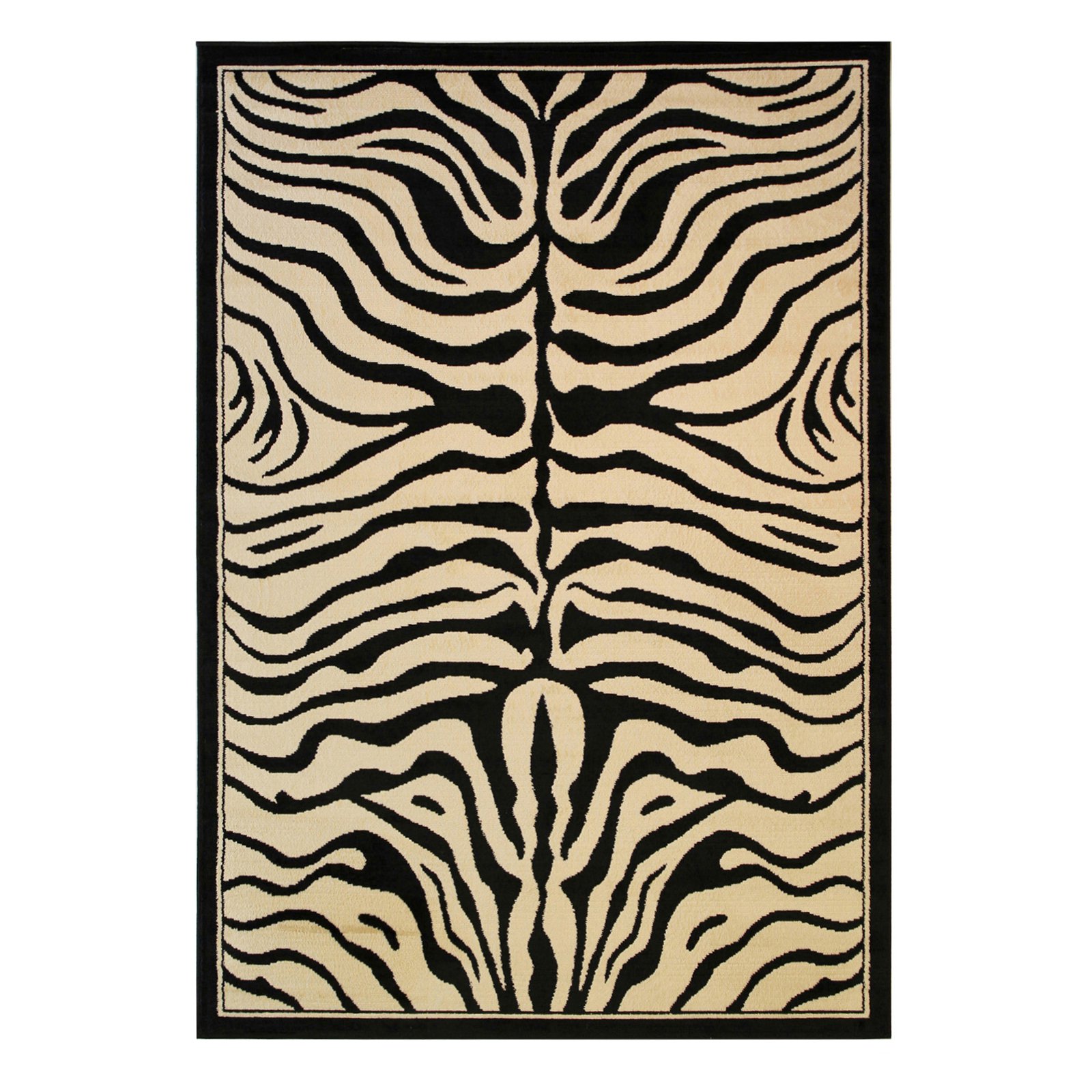 Well Woven Dulcet Zebra Modern Runner Rug, Ivory, 2' x 7'3" Runner