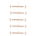 thumbnail image 5 of YSNOOWE Practical Multi-Purpose Hanger Beech Wood Iron Sturdy Clamp 5Pcs, 5 of 8