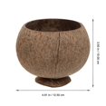 thumbnail image 2 of 4pcs Natural Coconut Shell Cups Hawaiian Theme Dessert Bowls Luau Party Cups, 2 of 2
