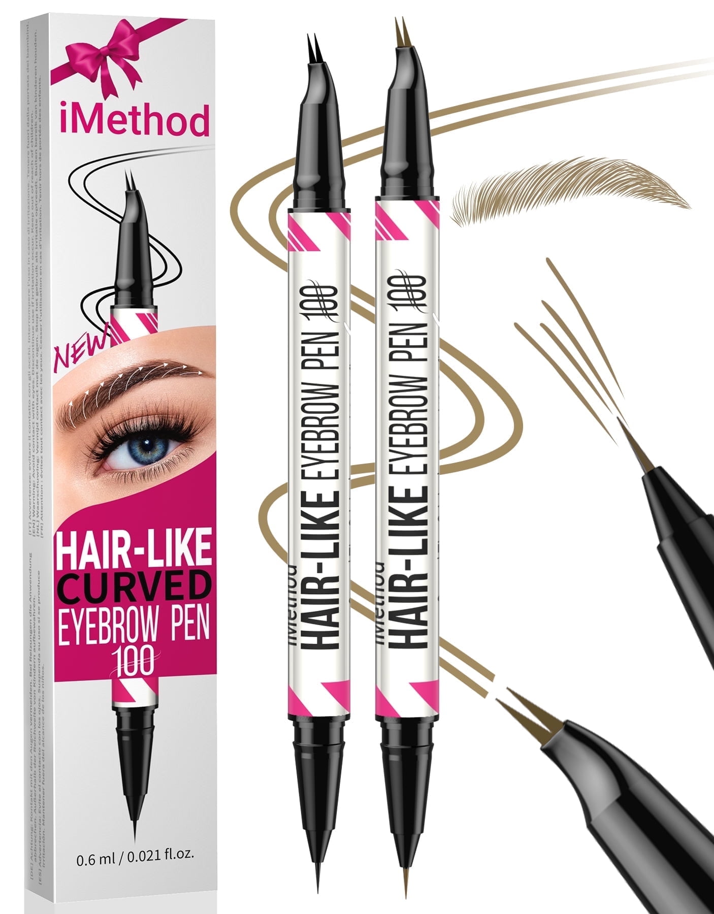 Ybf Beauty Universal Taupe Eyebrow Pencil Duo, Dual-Ended With