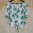 thumbnail image 7 of HongQid Women's Off Shoulder Top Floral Long Sleeve Blouse Casual Loose Shirts, 7 of 7