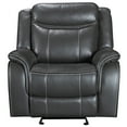 thumbnail image 1 of Grey Breathable Gel Leather UltimaComfort Recliner Chair, 1 of 1