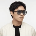 thumbnail image 2 of Men's VLIZ Lindbergh Aviator Style Sunglasses, 2 of 8