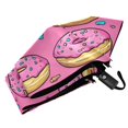 thumbnail image 6 of FORMRS Travel Umbrella Folding Auto Open Close Windproof Rain UV Protection, Pink Doughnuts, 6 of 8