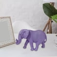 thumbnail image 2 of Estatua de elefante decorativa Figura de elefante Colección decorativa Adorno de elefante Violeta, 2 of 9