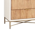 thumbnail image 4 of Chest with 5 Corrugated Panel Drawers and Metal Base, White- Saltoro Sherpi, 4 of 6