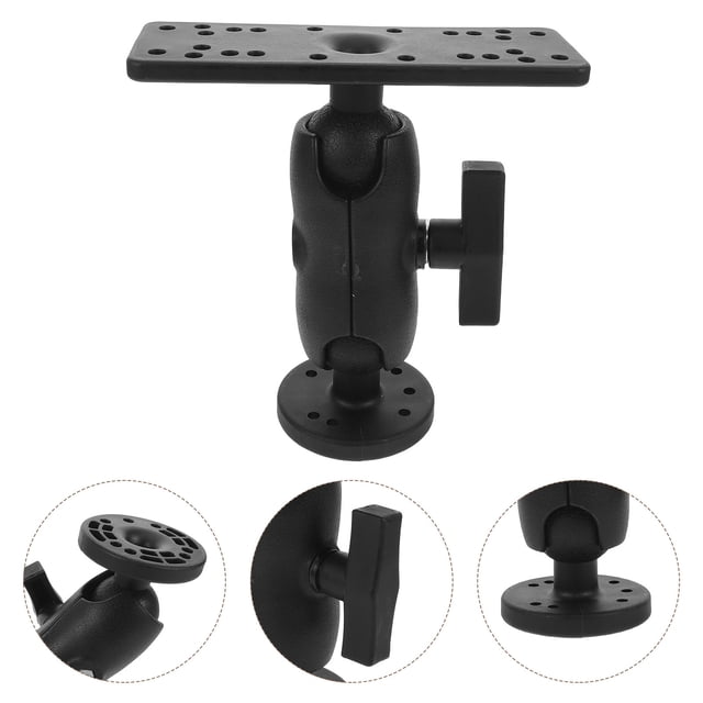FUTUREORYY Support de Kayak Réglable pour Détecteur de Poissons avec Rotation Complète et Support Électronique Universel Noir