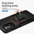thumbnail image 2 of Galaxy A52 5G Case, 360 degree Rotate Ring Stand Rugged Lightweight Slim Impact-Resistant Full Body Shockproof Protective Bumper Case For Samsung A52 5G,Black, 2 of 8