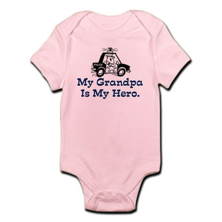 

CafePress - My Grandpa Is My Hero (Police) Infant Bodysuit - Baby Light Bodysuit