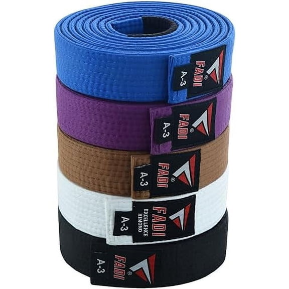 Fadi Sports Brazilian Jiu Jitsu Belt, Blue, A1, Unisex Adult
