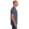 thumbnail image 4 of Gildan Men Lightweight T-Shirt, Softstyle Short Sleeve Crafting Tee - Heather Navy, Sizes S-3XL, 65/35 Poly/Cotton, 4 of 6