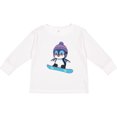 thumbnail image 3 of Inktastic Snowboard Penguin Boys or Girls Long Sleeve Toddler T-Shirt, 3 of 5