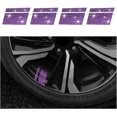 thumbnail image 1 of 4 PCS Wheel Rim Decal Stripes Car Decals, Vehicle Crystal Rhinestones Reflective Tire Rim Stickers, Auto Wheel Hub Decoration Accessories (Purpl, 1 of 5