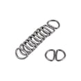 thumbnail image 4 of Uxcell Metal D Ring 0.39"DRings Buckle for Hardware Bags Belts Craft DIY Accessories Black 100Pcs, 4 of 5