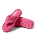 thumbnail image 3 of Dearfoams Women's Wrenley Terry Thong Flip Flop House Slipper, 3 of 6