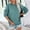 Blue, variant on Antqov Sweatshirt for Women, Crewneck Pullover Solid Color Tops with Pocket, Daily Comfortable Lightweight Casual Sweatshirts