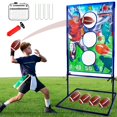 thumbnail image 1 of Football Toss Games Punieayi con 4 balones inflables, 1 of 8