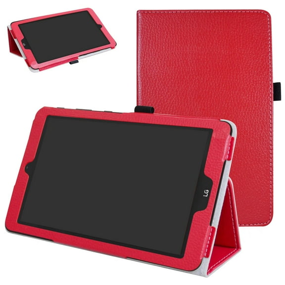 Labanema 8.0" LG G Pad X II 8.0 PLUS V530 Case, PU Leather Folio Stand Protective Case, Cover for 8.0" LG G Pad X II 8.0 PLUS V530 (Red)