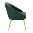 thumbnail image 4 of LumiSource Gold Metal, Green Velvet Shiraz Chair, 4 of 5