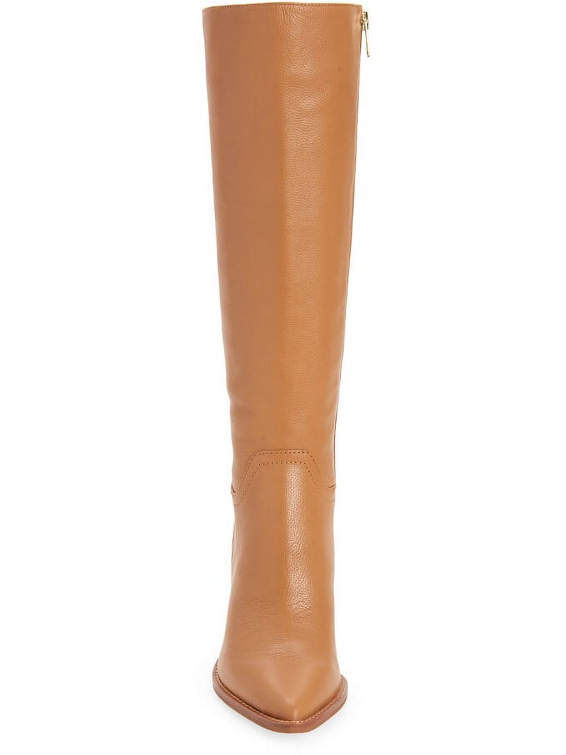 Vince Camuto Women's Gradesha Leather Ankle Boots - Block Heel, Tan, Size 6.5 Medium