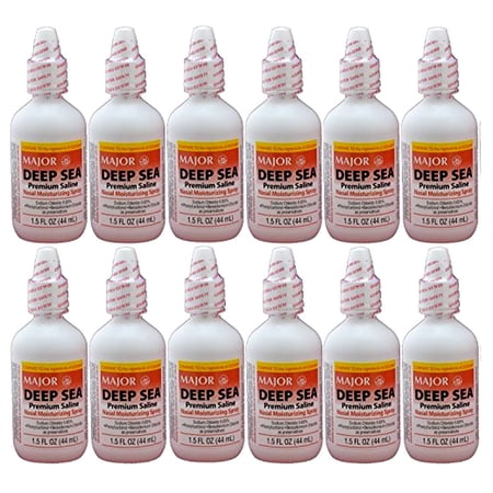 Major Deep Sea Saline Nasal Moisturizing Spray 1.5 oz. (Set of 12)