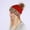 Red, variant on TAIAOJING Winter Beanie Hats for Men Women Cable Knit Pom Poms Lined Rolled Hems Leopard Print