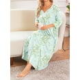 thumbnail image 3 of Avidlove Women Long Nightgowns Plus Size 3/4 Sleeves Sleepshirt Comfy Full Lenth Sleepwear, 3 of 6