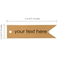 thumbnail image 5 of 100 PCS Custom Made Your Text Here Hang Tags Personalized Wedding Favor Gift Paper Tags, 5 of 5