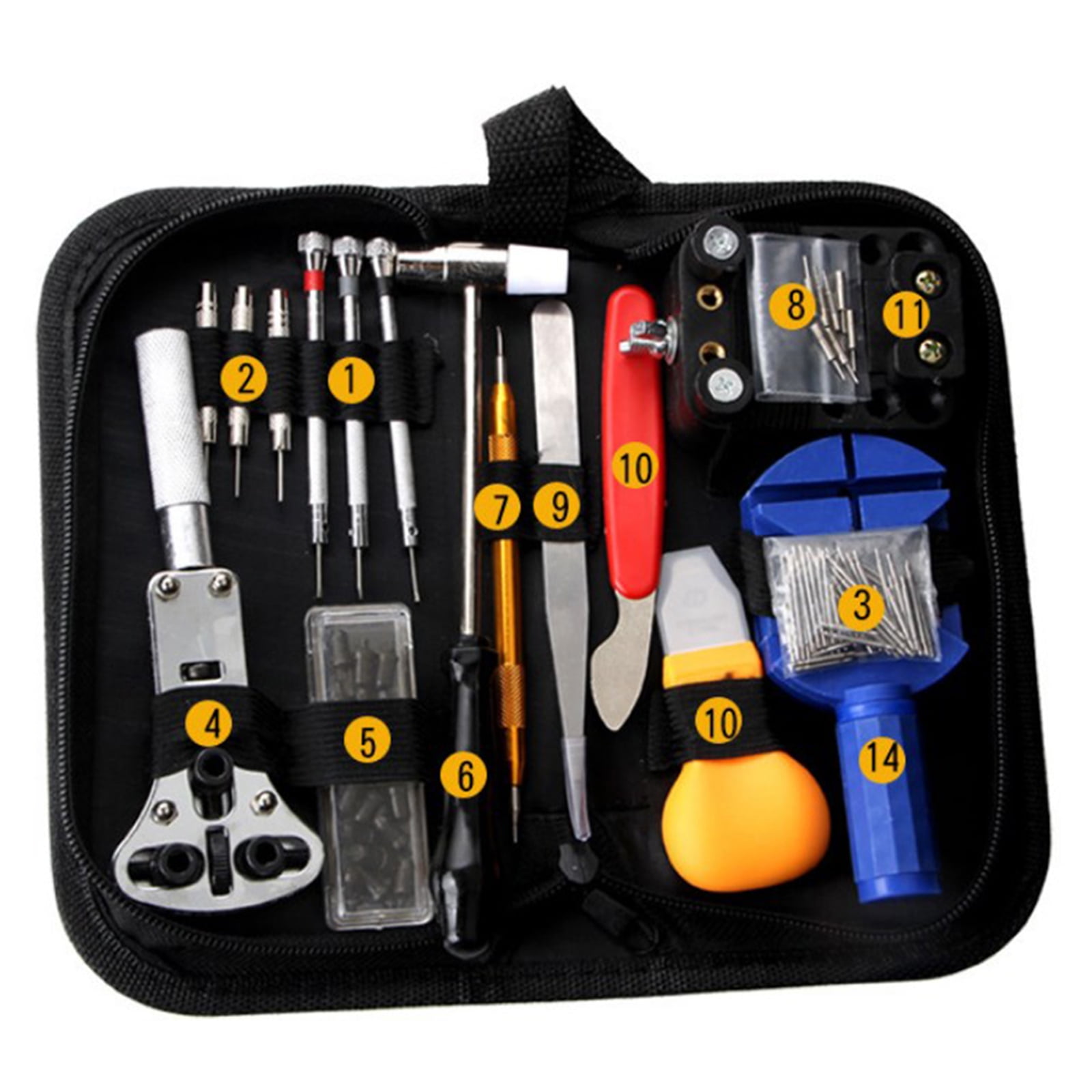 147pcs Watch Repair Kit Watch Link Removal Tool Watch Tool Kit Professional Repair Tools With Carrying Bag