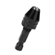 Kavoc 1pc 0.3-6.5mm Keyless Drill Chuck Adapter Impact Hex Shank Driver Tool (S)