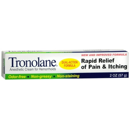 Tronolane Anesthetic Cream for Hemorrhoids 2 oz