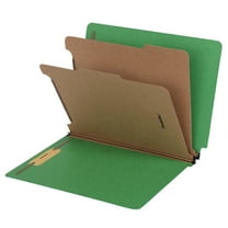 Pendaflex Pressboard Classification Folder 2-Dividers 2" Expansion Letter Size Green 10/Box