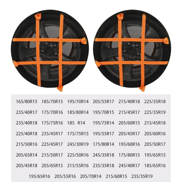 Snow Socks for Tires, Snow Chain Snow Traction Device, Anti-Skid Chains Provide Protection for Every Step You Take