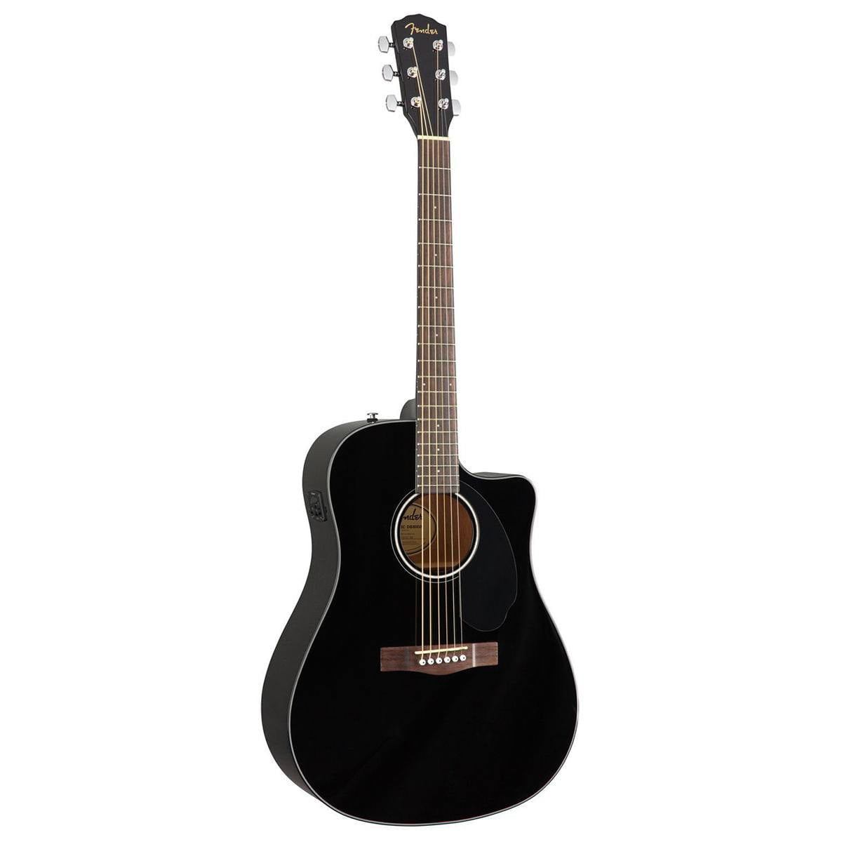 Fender CD-60SCE Dreadnought, Walnut FB, Black
