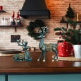 thumbnail image 3 of HBBKVI 2pcs Resin Deer Sculptures, Reindeer Decorations Indoor, Elegant Christmas Deer Statue Home Decor Accents, for Living Room, Bedroom Office and Shelf Room Decor Desk Decor, 3 of 4