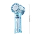 thumbnail image 4 of Deeceymbur Transparent Mecha Semiconductor Cooling Handheld Fan 199 Speeds Adjustable USB C Rechargeable LED Digital Display, 4 of 5