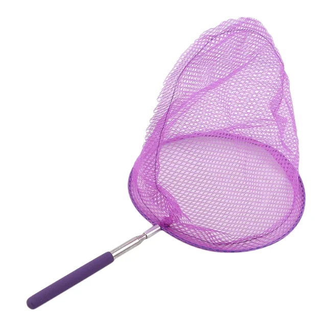 Nouveau Filet de Pêche Rétractable Insecte Papillon Libellule Extérieur Portable Jeu Amusant pour Enfants Jouets Violet