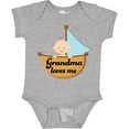 thumbnail image 3 of Inktastic Grandma Loves Me Grandchild Boys Baby Bodysuit, 3 of 5