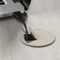 thumbnail image 4 of Echo L Shaped Bow Front Desk with Drawers in Gray Sand - Engineered Wood, 4 of 8
