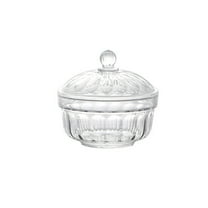 ACDANC Candy Jar,Sleek,Modern Design Candy Dish with Lid,Round Glass Containers with Lids