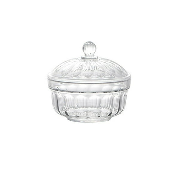 ACDANC Candy Jar,Sleek,Modern Design Candy Dish with Lid,Round Glass Containers with Lids