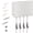 White 24Inch 8 Pack, variant on Picture Hanging System White 24Inch 4 Pack Home Artwork Photo Display