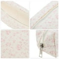 thumbnail image 3 of Unique Bargains 1 Pc Floral Print Style Drawstring Makeup Bag for Vacation Pink Canvas, 3 of 6