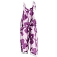 thumbnail image 2 of Roncen Women's Printed Sleeveless Overalls - Casual Denim Jumpsuit with Two Front Pockets, Adjustable Straps & Relaxed Fit for Everyday Wear, 2 of 5