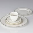 thumbnail image 3 of Lenox Federal Platinum Bone China 5-Piece Place Setting, Service for 1, White - 100291602, 3 of 5
