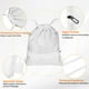thumbnail image 3 of Bolsa de mochila de cuerda Uxcell 14.6" x 17.9" Tela Oxford Saco Cinch, Blanco, 3 of 7