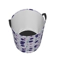 thumbnail image 3 of Balery Daisies Flowers Round Laundry Basket with Handles Waterproof Freestanding Laundry Hamper for Clothes Toys in the Dorm and Family-Medium, 3 of 8