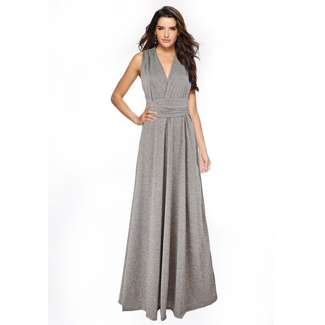 Robe Infinity Longue au Sol Longue Maxi Convertible Formelle Portefeuille Aguichant Robe de Demoiselle d'Honneur Robe de Soirée Robe de Mariage Cocktail