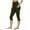Green, variant on Yoga Leggings For Women Capris Pants Pocket Leggings Fitness Sports Running Yoga Athletic Capris Pants Olive Green